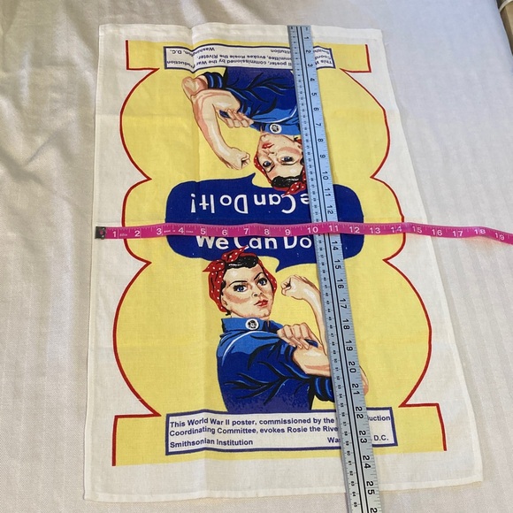 Rosie the Riveter Tee Towel from Smithsonian Institution We Can Do It! - Picture 7 of 8